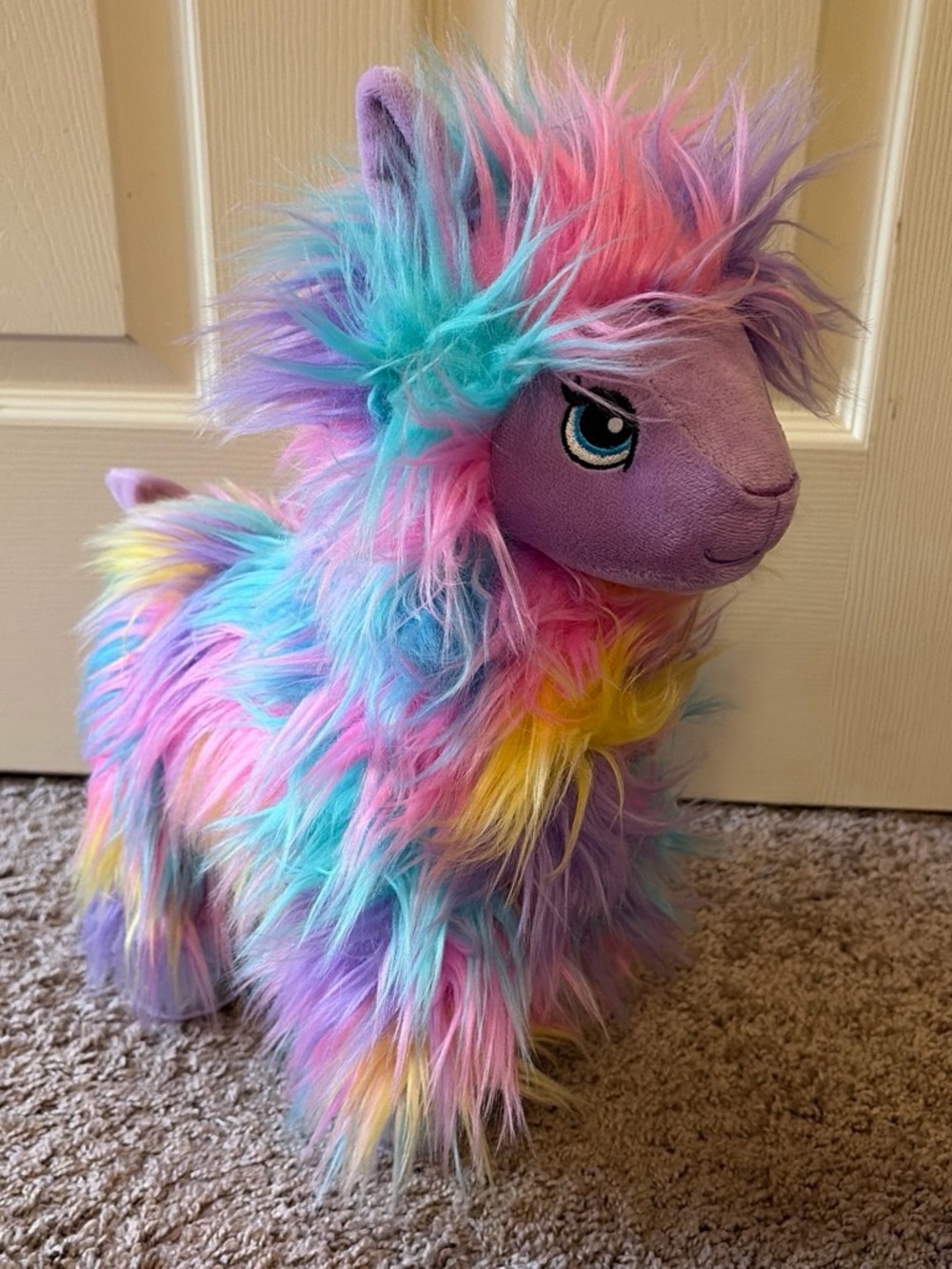 Build-A-Bear Workshop Rainbow Llama Fuzzy Plushie Toy